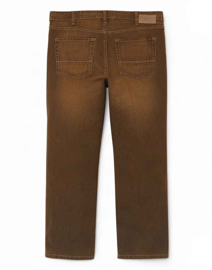 Jeans dritti da uomo Camel Active W38 L30 cotone marrone