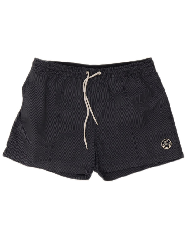 Pantaloncini da bagno da uomo North Sails grandi in poliestere a righe blu navy