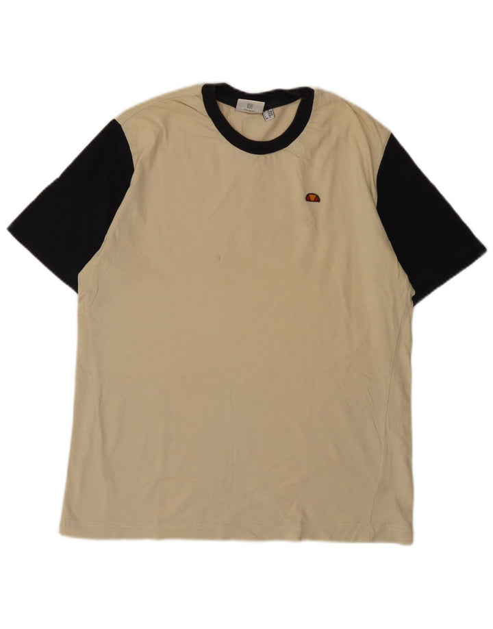 ELLESSE T-shirt grafica da uomo Top beige medio color block