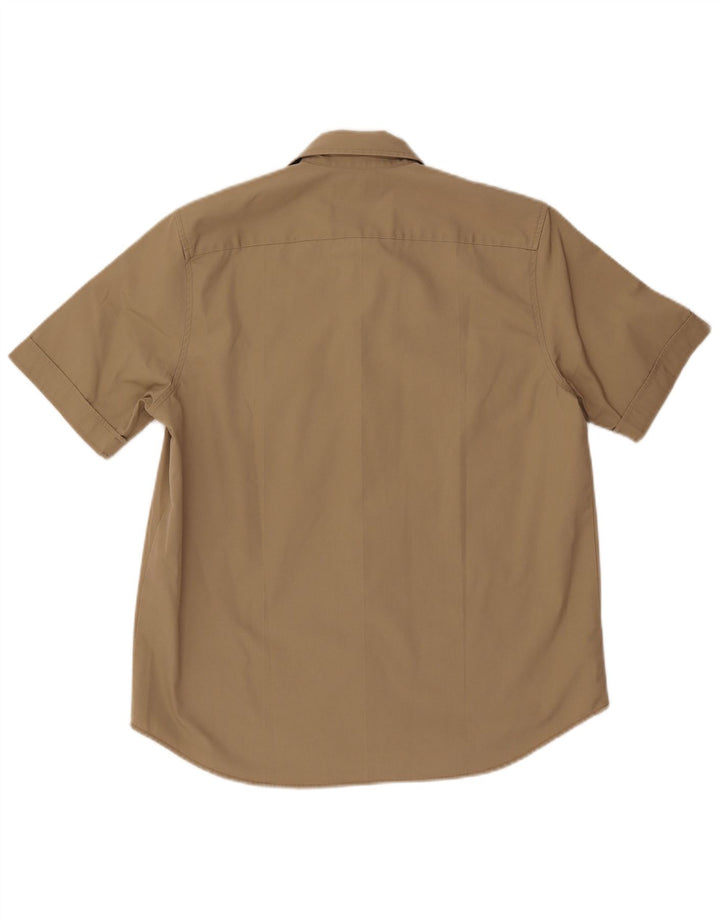 Camicia a maniche corte da uomo Levi's in cotone kaki medio