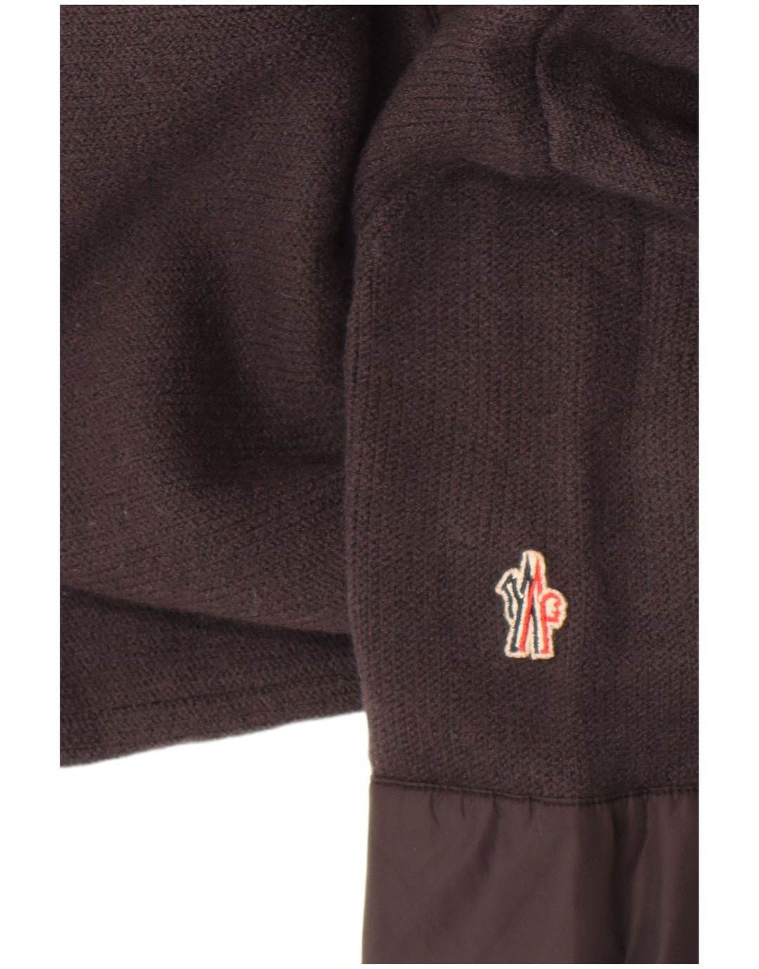 Moncler Uomo Maglione con zip collo maglione grande lana grigia