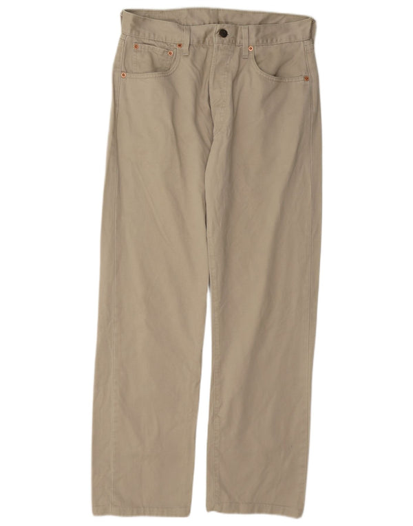 Levi's Uomo 551 Pantaloni casual dritti dalla vestibilità ampia W32 L29 Cotone beige