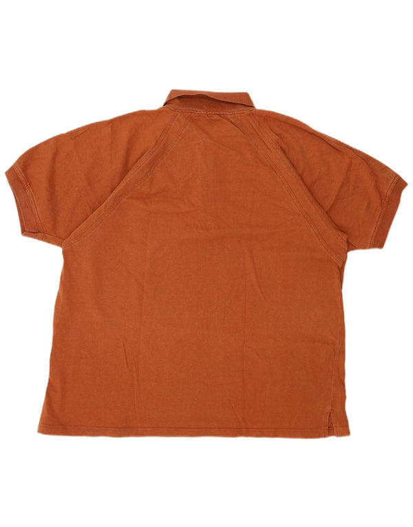 Polo da uomo RIFLE XL in cotone marrone