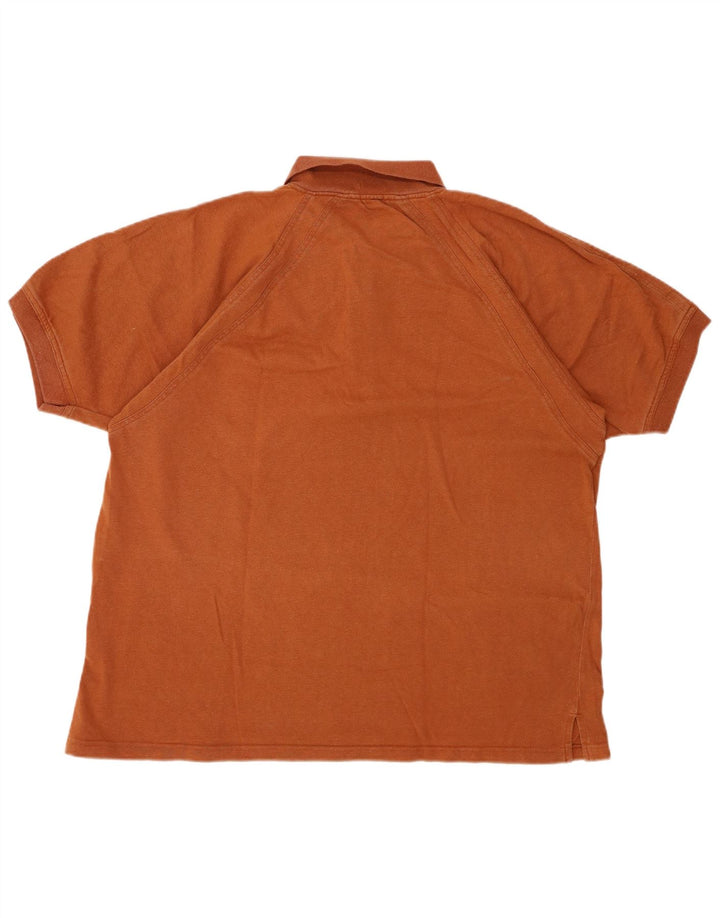 Polo da uomo RIFLE XL in cotone marrone