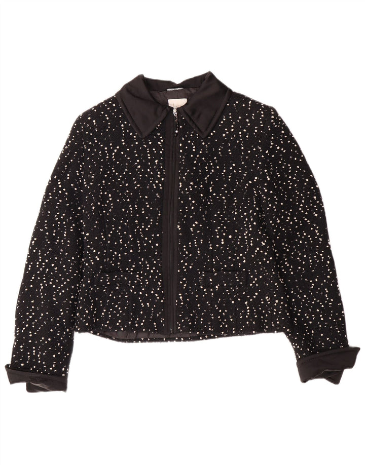 Giacca Bolero Donna RENATO BALESTRA IT 44 Medio Nero Lana Macchiata