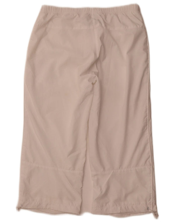 Pantaloni da tuta NIKE Capri da donna UK 8/10 Small White Sports