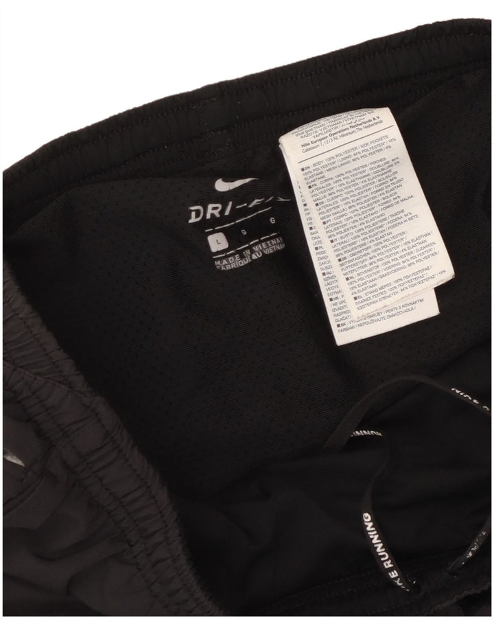 Pantaloncini sportivi Nike Dri Fit da uomo, grandi, in poliestere nero