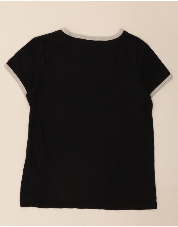 T-shirt Levi's Perfect Crew da donna, taglia UK 10, piccola, in cotone color block nero