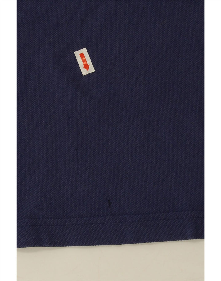 Polo da uomo su misura Tommy Hilfiger in cotone blu navy medio