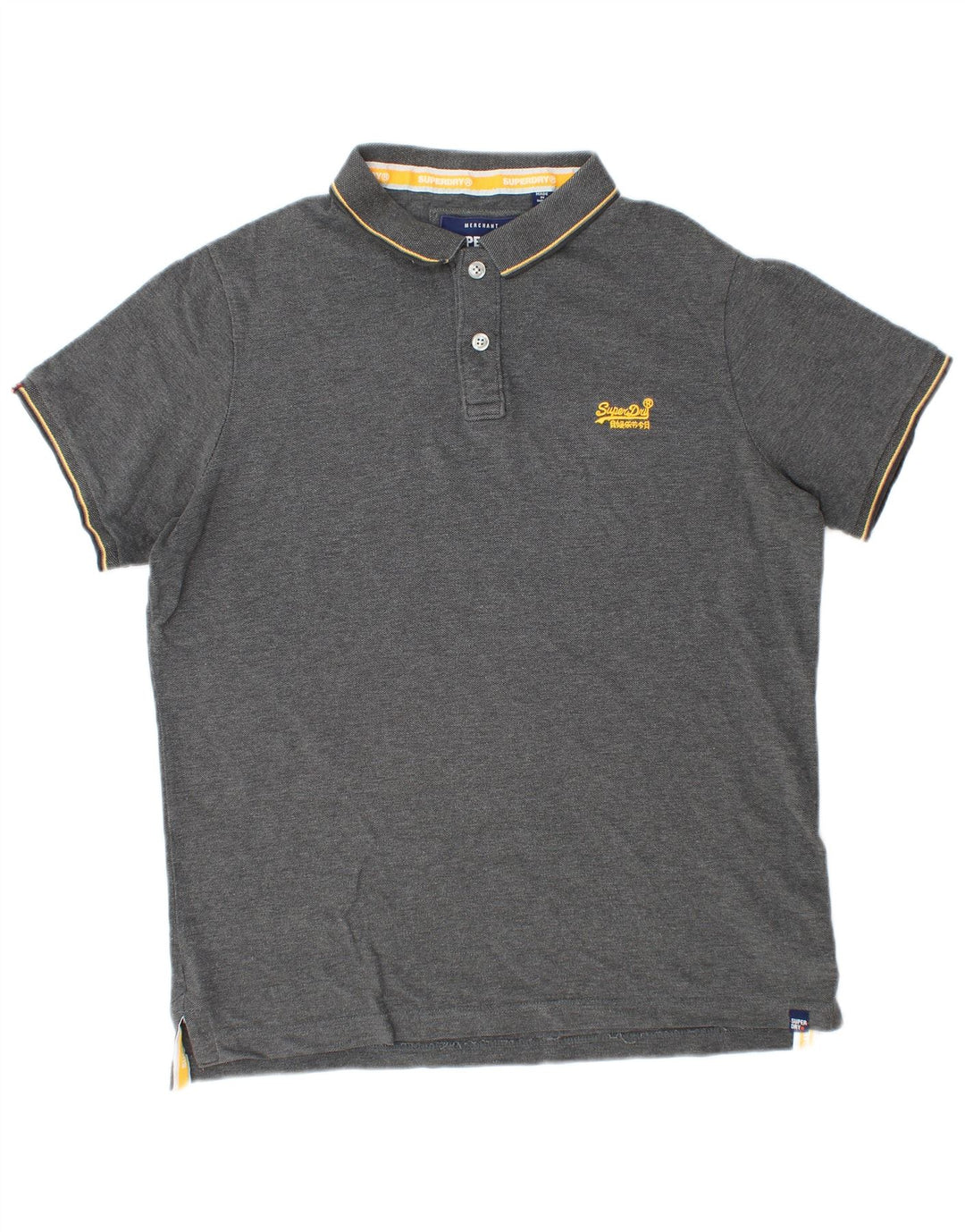 Polo da uomo SUPERDRY 2XL in cotone grigio