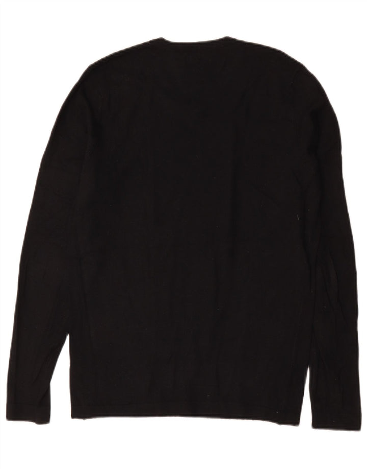 Maglione Zara da uomo con scollo a V piccolo nero