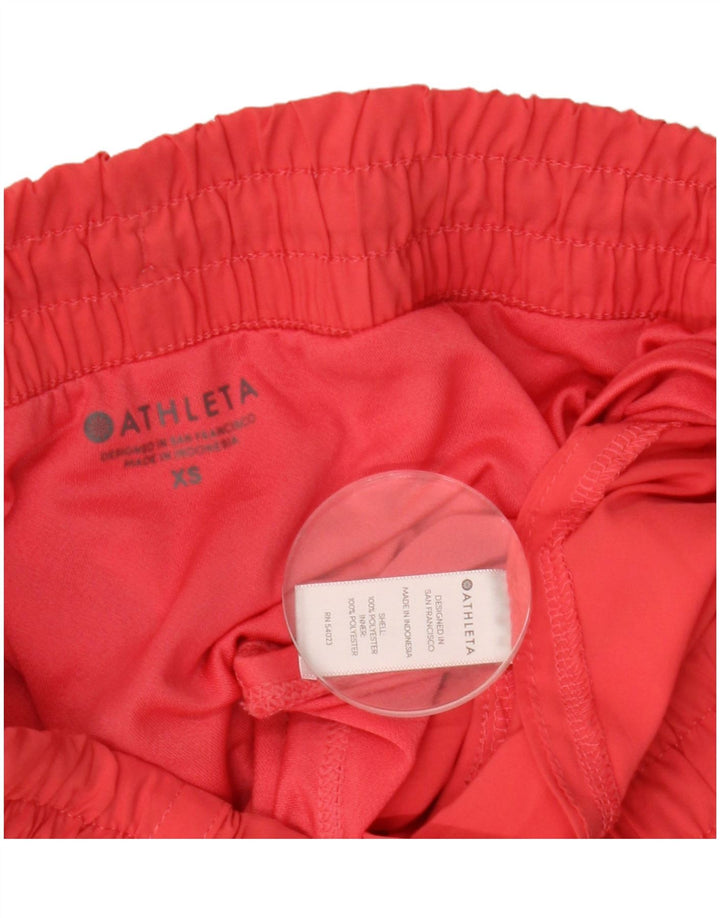 Pantaloncini sportivi da donna ATHLETA UK 4 XS rosso poliestere