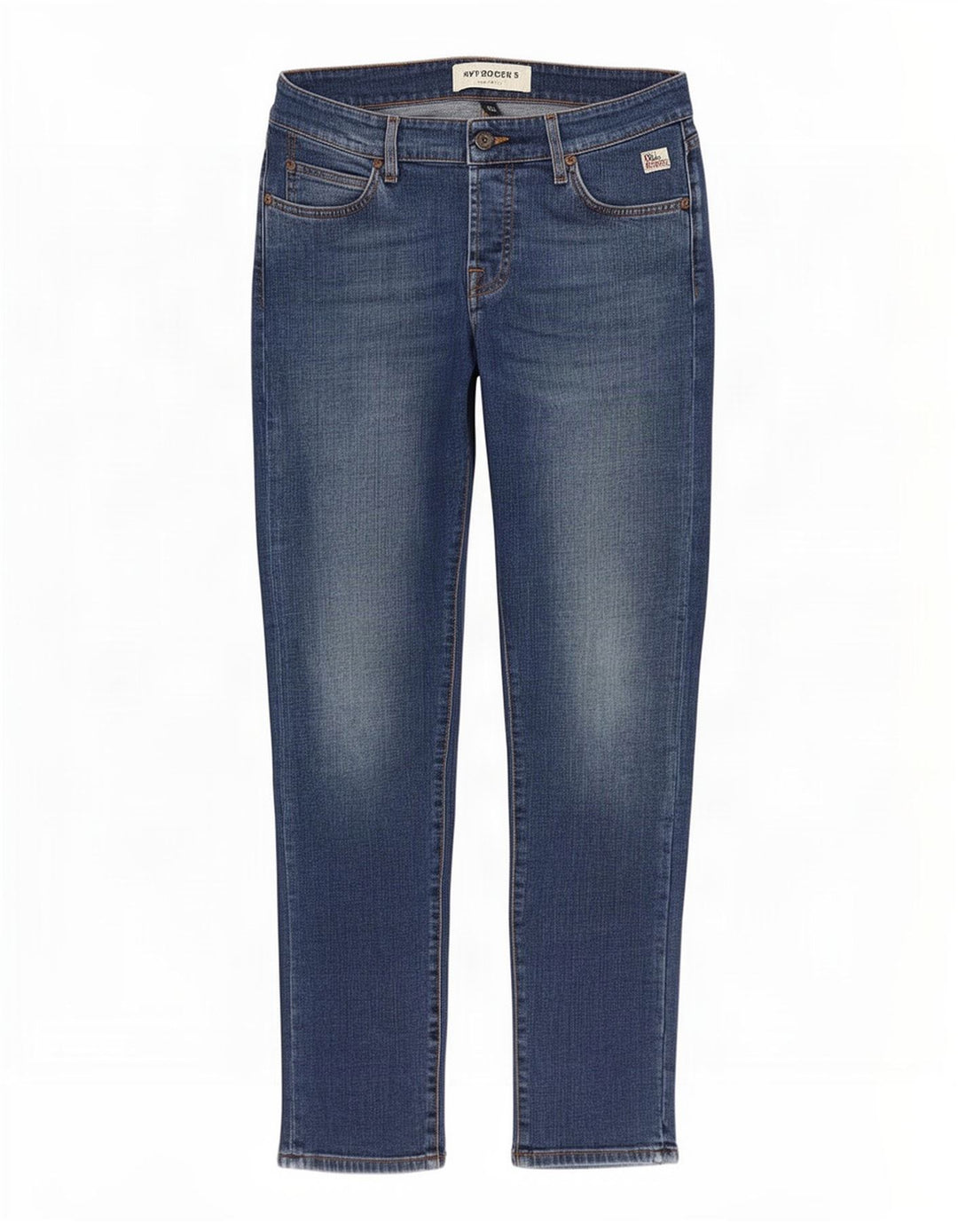 Jeans slim da uomo Roy Rogers W30 L30 cotone blu