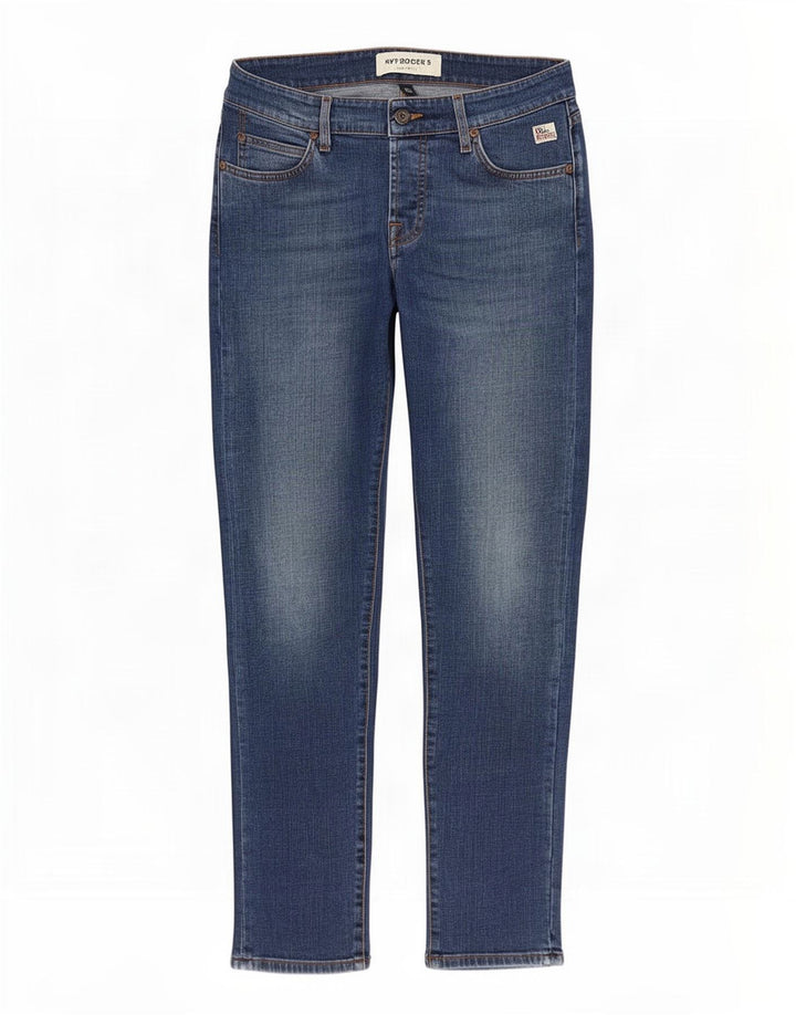 Jeans slim da uomo Roy Rogers W30 L30 cotone blu