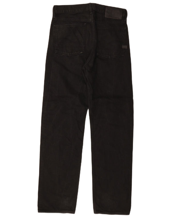 Jeans dritti da uomo G-Star vestibilità rilassata W30 L32 cotone nero