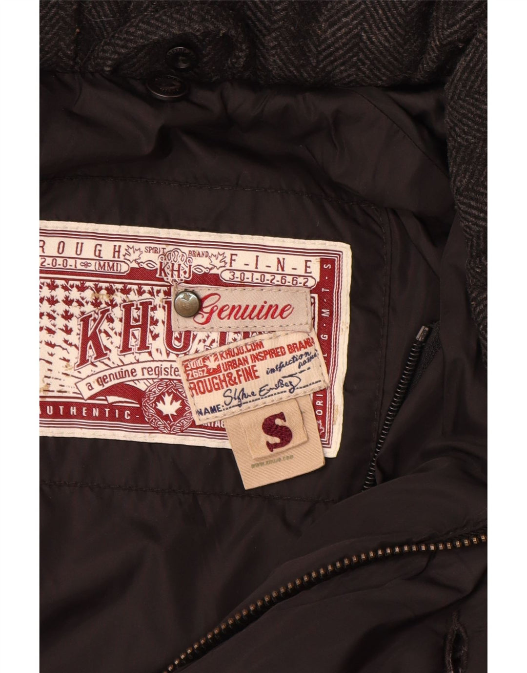 Cappotto imbottito da donna KHUJO UK 10 piccolo nylon nero