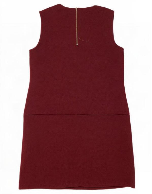 Abito a trapezio senza maniche da donna Marks & Spencer UK 16 grande bordeaux