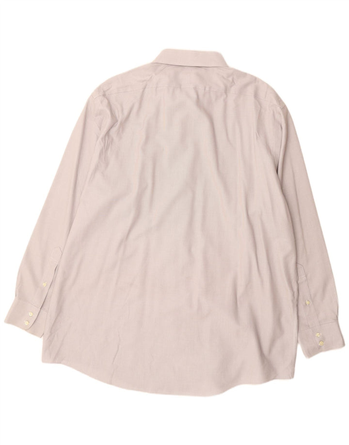 Camicia da uomo Brooks Brothers taglia 18 1/2 2XL cotone grigio