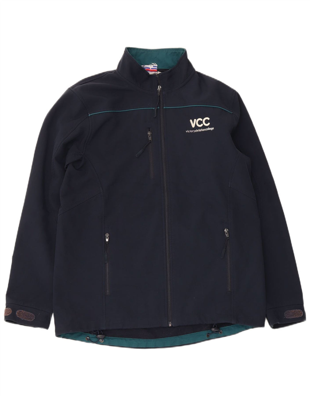 Giacca a vento grafica da uomo Champion UK 38 poliestere medio blu navy