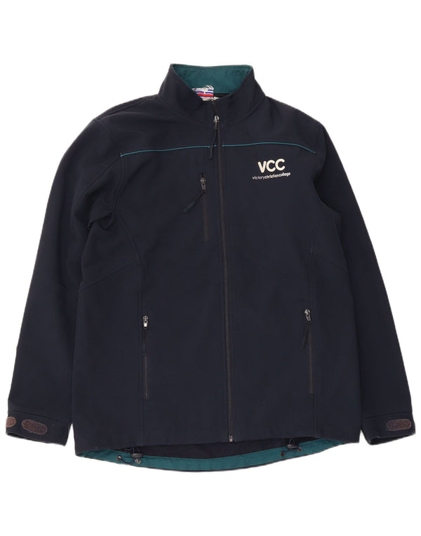 Giacca a vento grafica da uomo Champion UK 38 poliestere medio blu navy