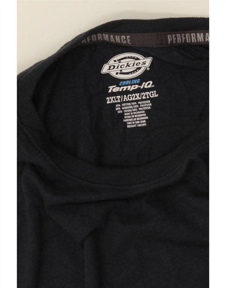 DICKIES Top da uomo a maniche lunghe 2XL in cotone blu navy