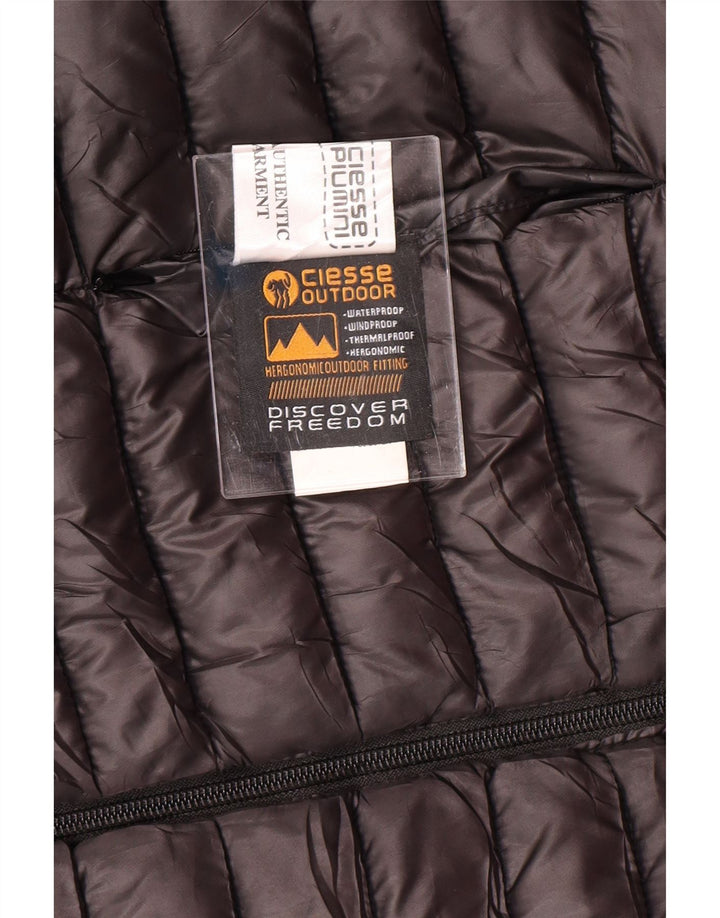 CIESSE PIUMINI Womens Hooded Reversible Padded Jacket UK 16 Large Black