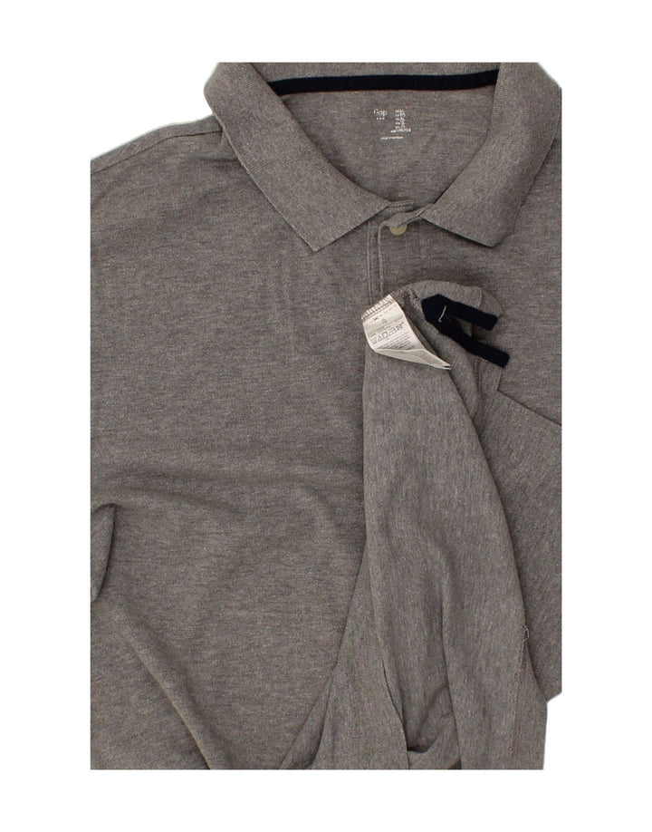 GAP Mens Polo Shirt XL Grey Cotton Vintage Gap and Second-Hand Gap from Messina Hembry 