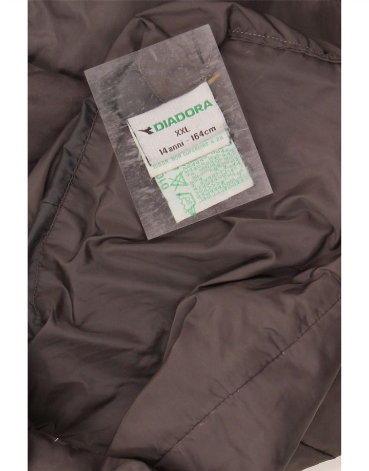DIADORA Boys Padded Jacket 13-14 Years 2XL Grey Polyamide