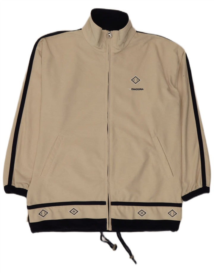 Giacca da tuta da uomo Diadora Beige medio Colourblock