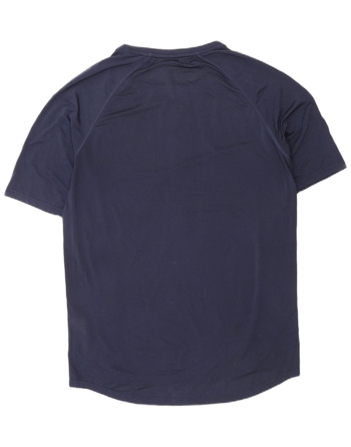 T-shirt grafica da uomo SUPERDRY Top piccolo in poliestere blu navy
