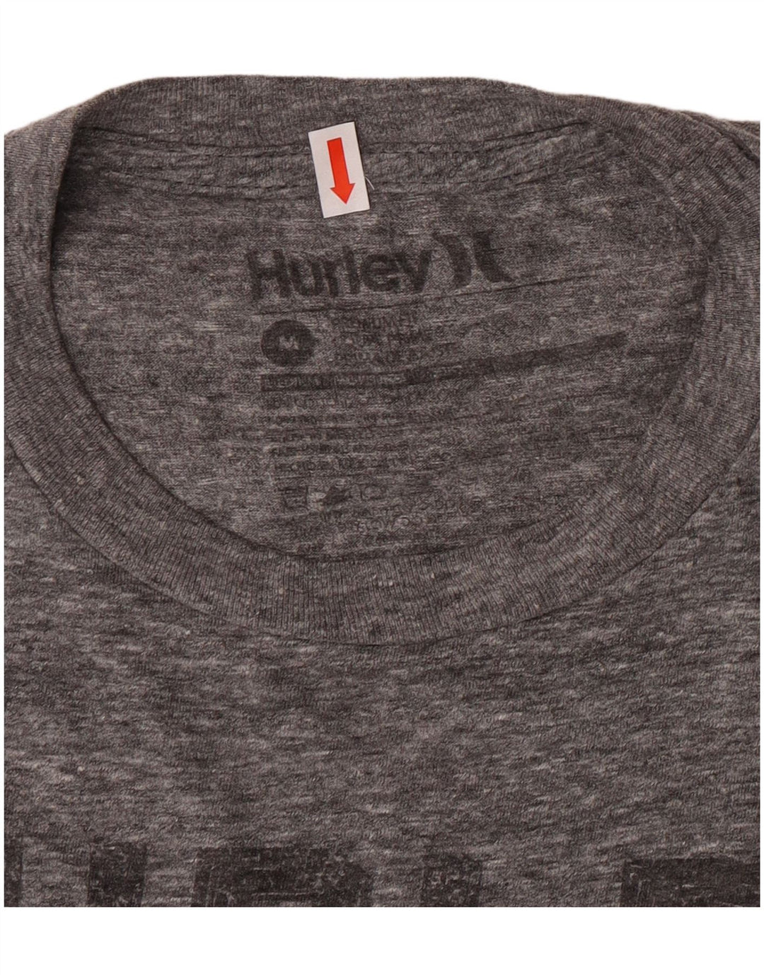 T-shirt grafica Hurley da uomo con vestibilità regolare, grigio medio