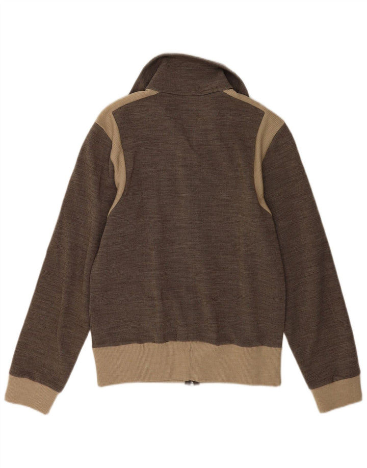 Giacca da tuta vintage da donna unisex IT 44 Colorblock grigio medio