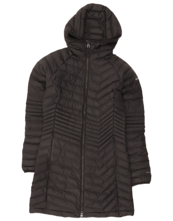 Cappotto imbottito con cappuccio Columbia Omni-Heat da donna UK 10 piccolo poliestere nero
