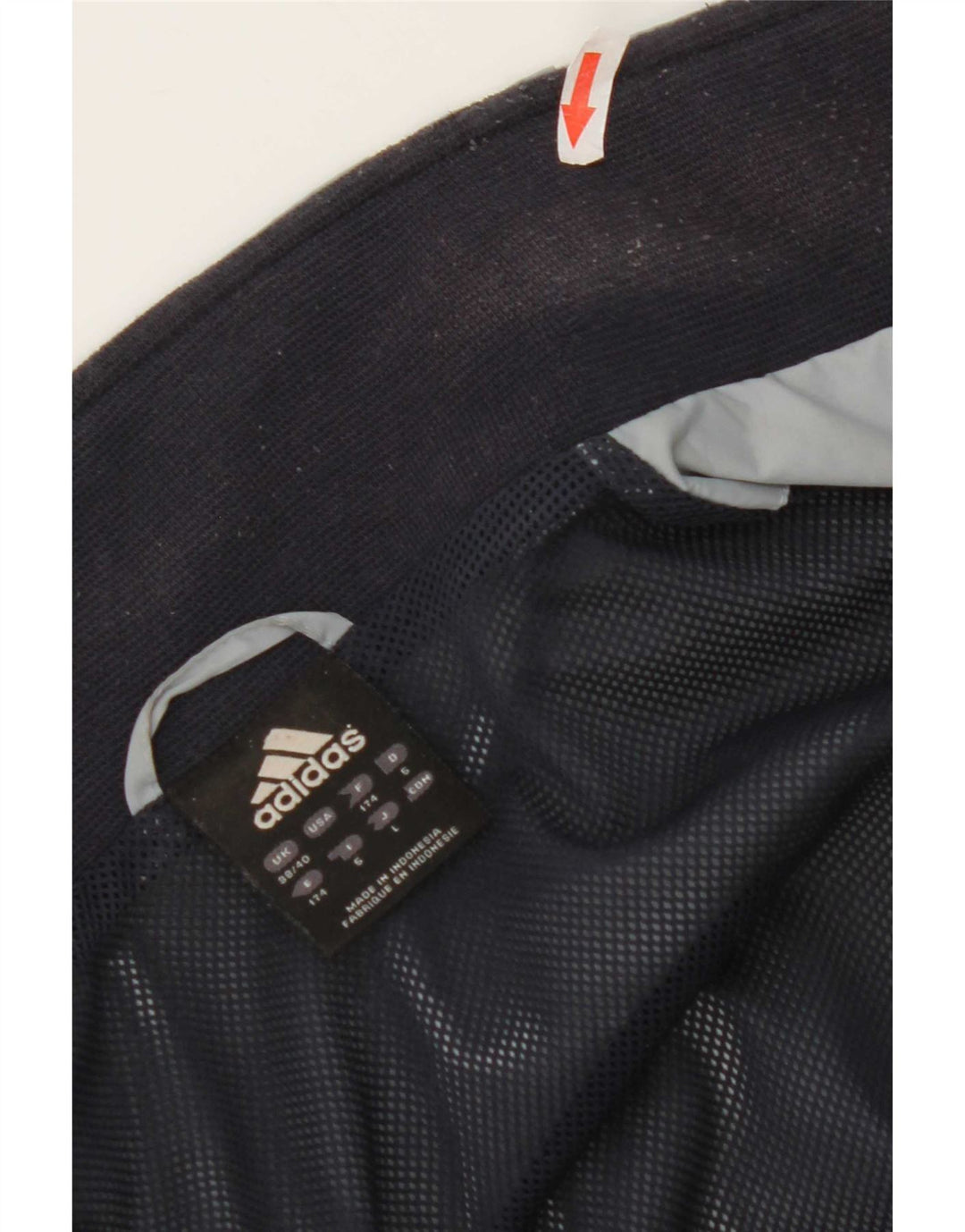 Giacca da tuta da uomo Adidas UK 38/40 Medium Blu Navy Colourblock