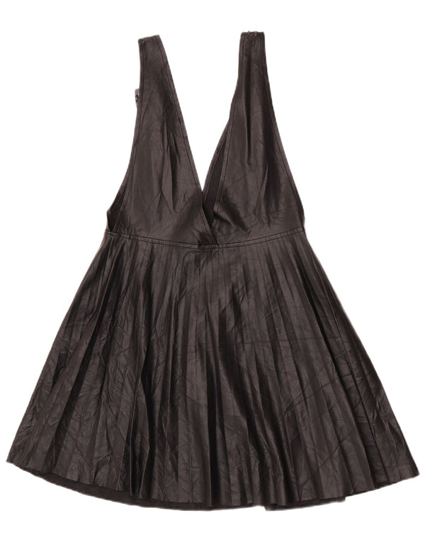 Abito da donna in ecopelle Zara UK 8 piccolo in poliuretano nero