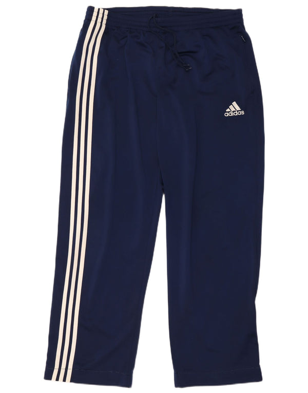 Pantaloni da tuta da uomo Adidas UK 46/48 XL Poliestere blu navy