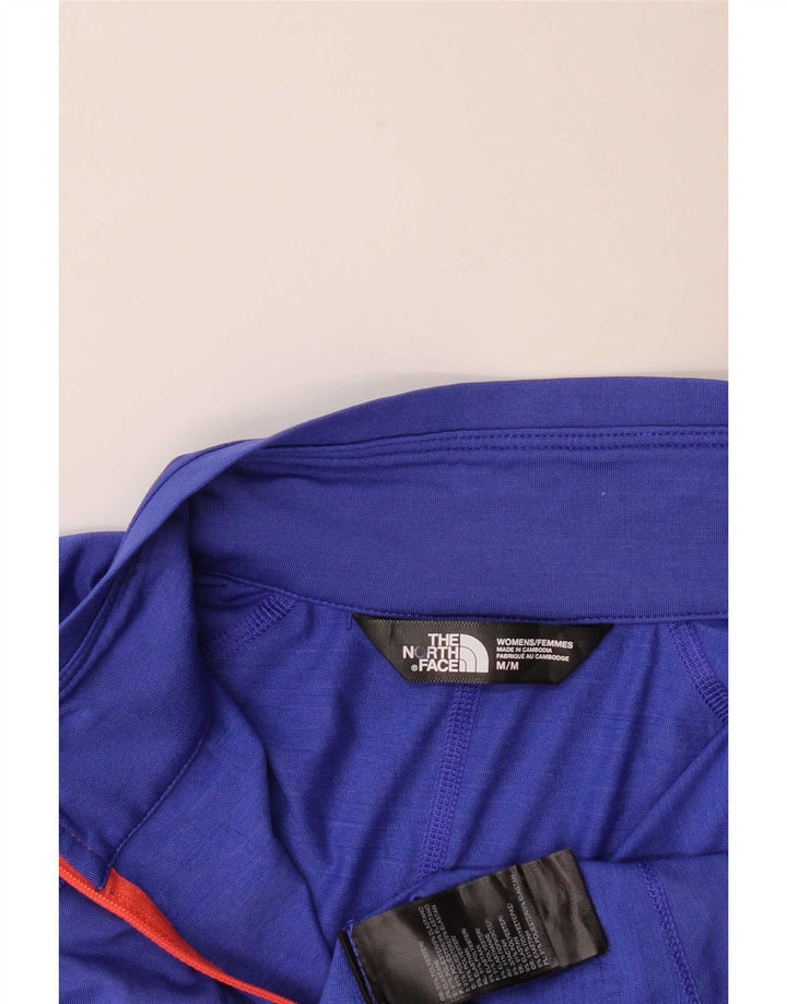 Top da tuta pullover con zip e collo da donna The North Face UK 12 Blu medio