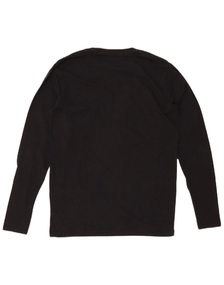 PEPE JEANS Top grafico da uomo a maniche lunghe piccolo nero