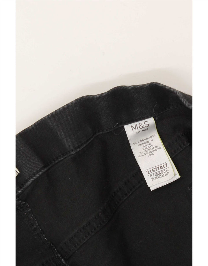 Jeans Jeggings da donna Marks & Spencer UK 14 medio W30 L28 cotone nero