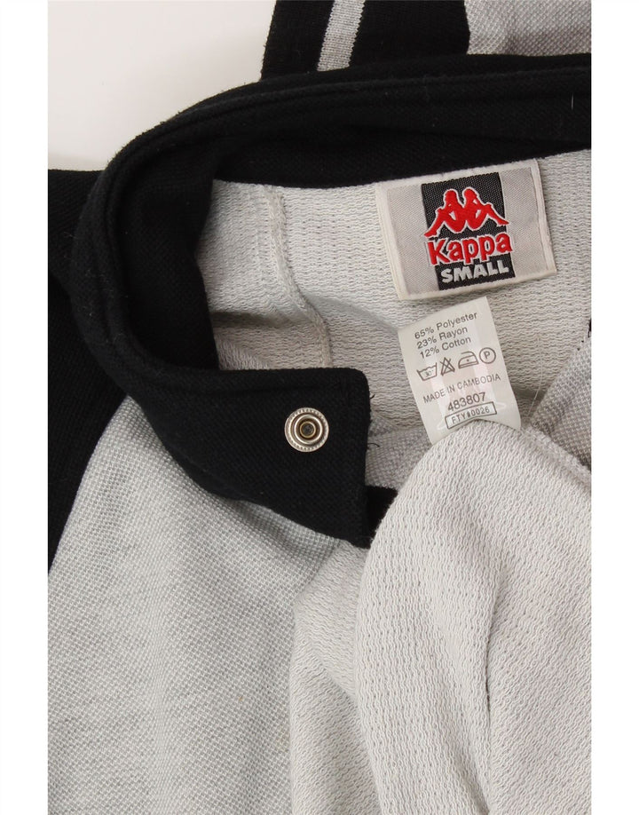 Giacca college da uomo con vestibilità ampia grafica KAPPA piccola grigia color block