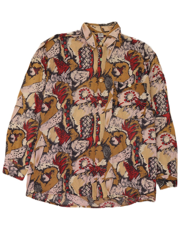 John F Gee Mens Shirt Size 39/40 Medium Multicoloured Spotted Cotton