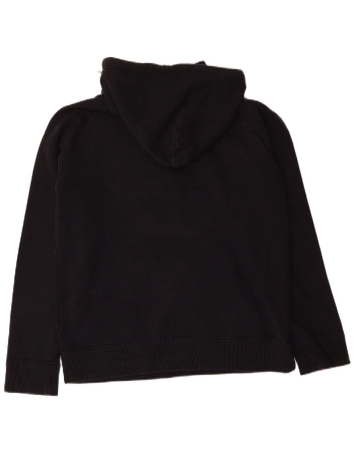 Felpa con cappuccio grafica da uomo Gap, cotone nero medio