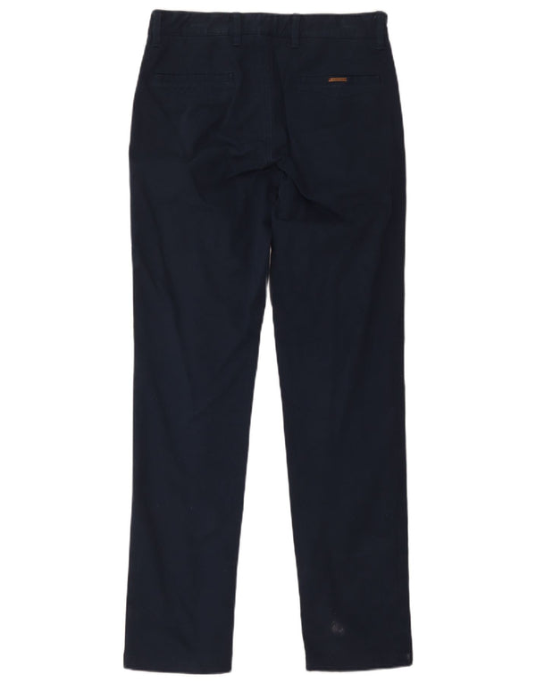 Pantaloni chino vestibilità casual da uomo Massimo Dutti EU 38 Small W30 L31 Blu Navy