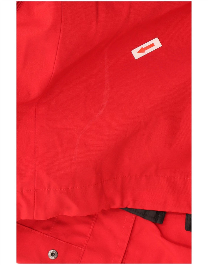 Giacca imbottita oversize con cappuccio da donna Zara UK 10 piccola rossa in poliestere