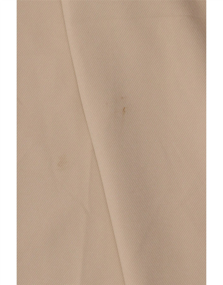 Pantaloni corti da donna Zara a gamba larga medi W28 L26 poliestere beige