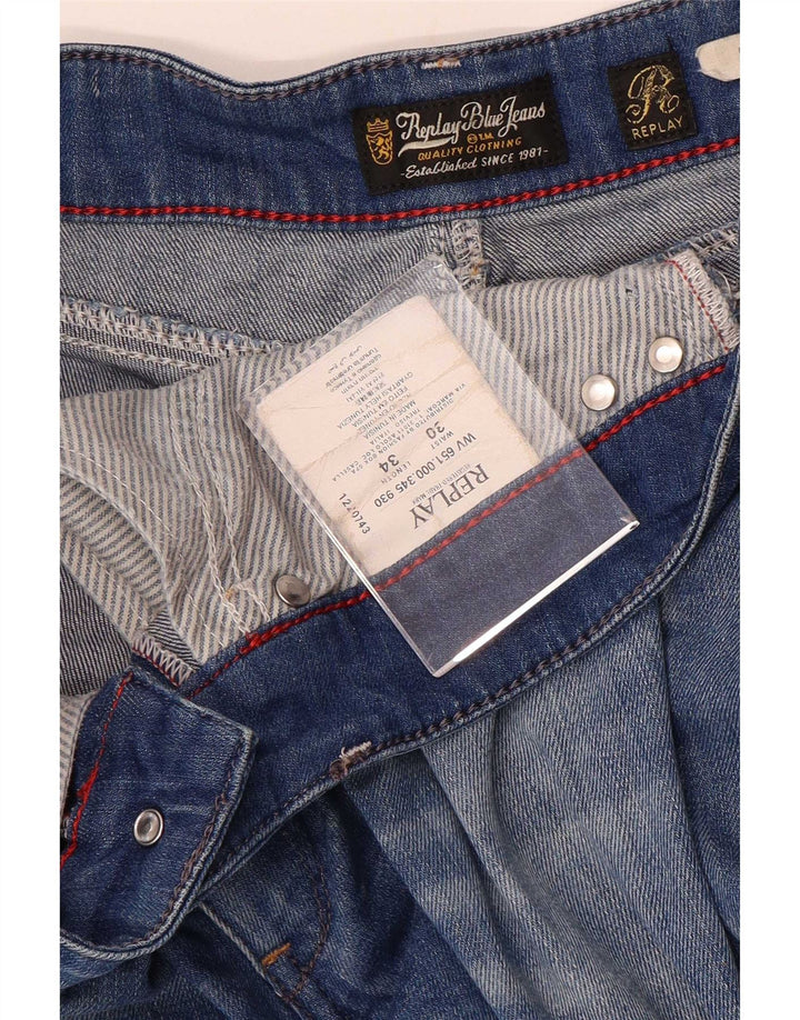 Jeans slim da donna Replay W30 L34 cotone blu