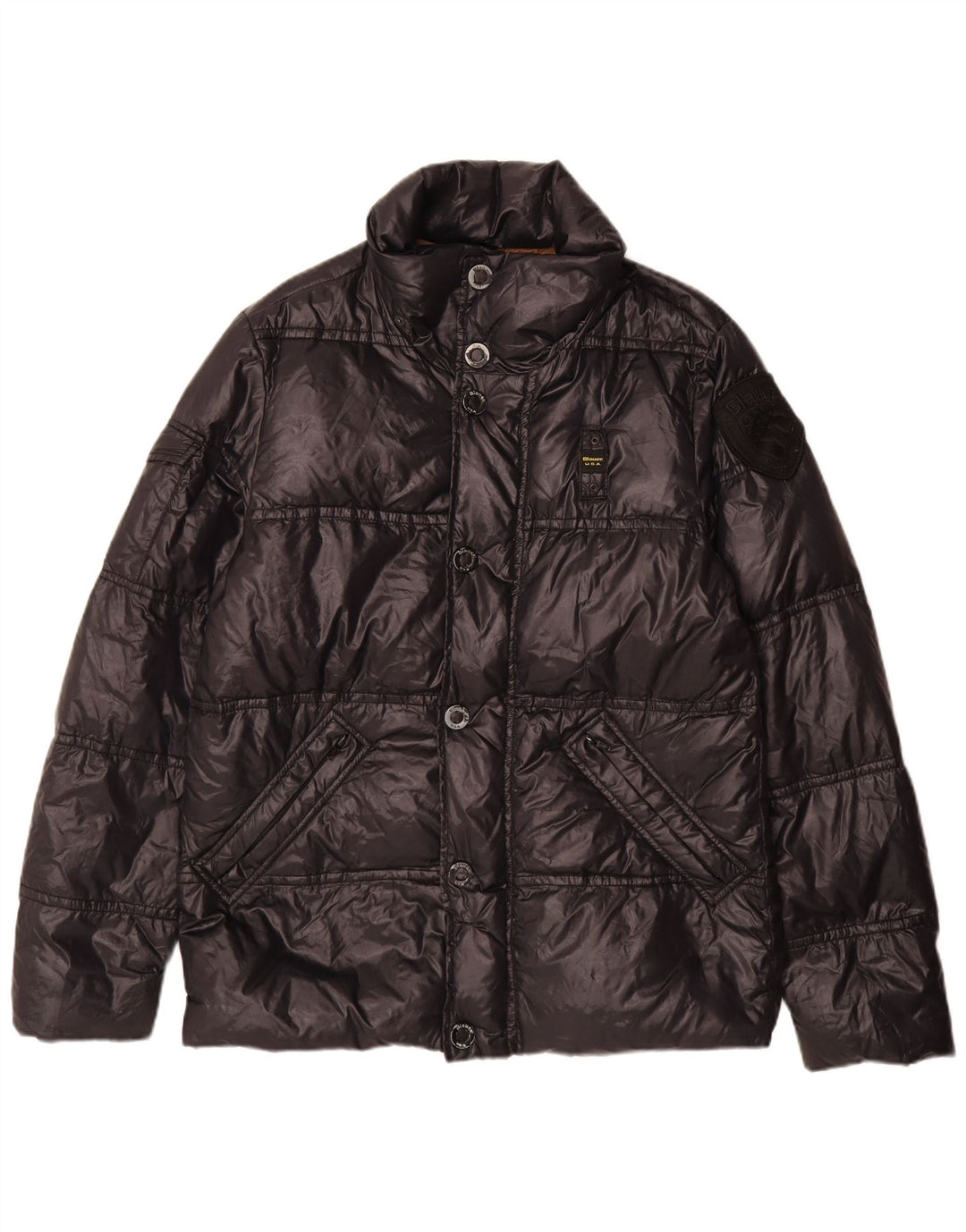 Giacca imbottita da uomo Blauer UK 38 media nera in poliammide