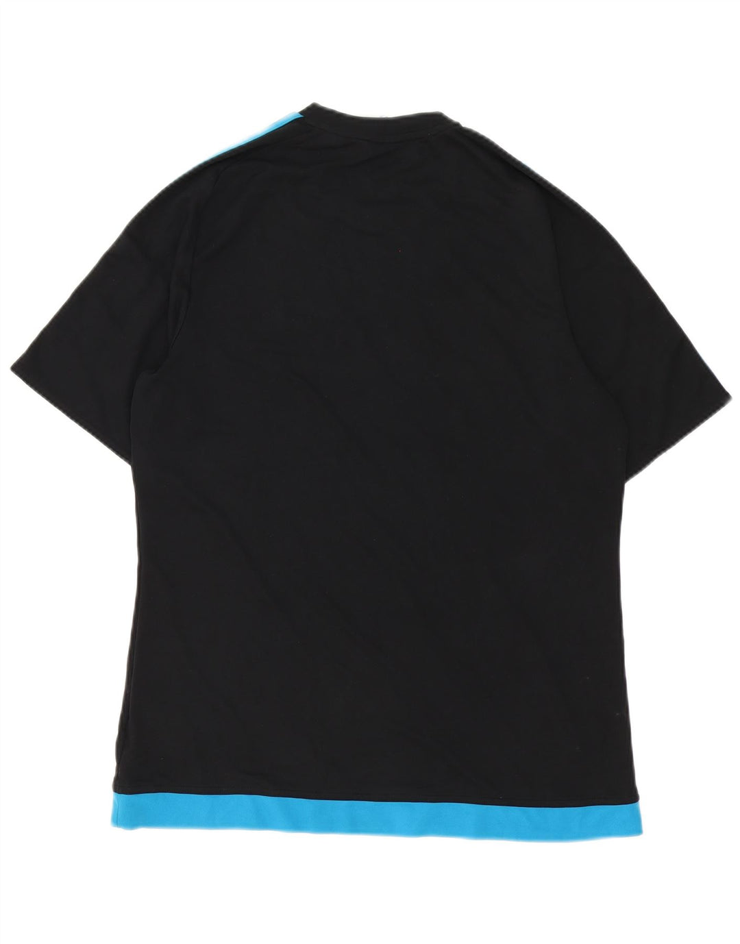 T-shirt Adidas Climalite da uomo, grande, in poliestere color block nero