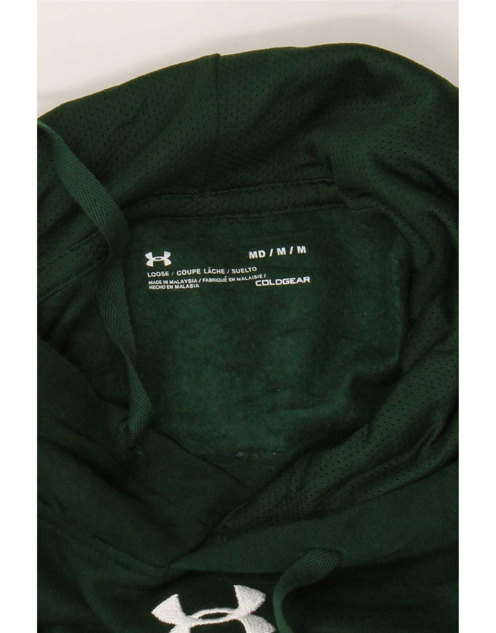 Felpa con cappuccio grafica da uomo Under Armour verde medio