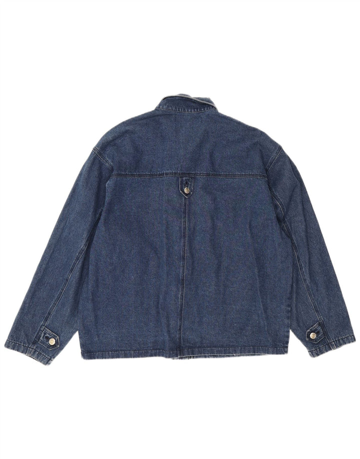 Giacca di jeans oversize da donna St. Bernard UK 14/16 grande cotone blu
